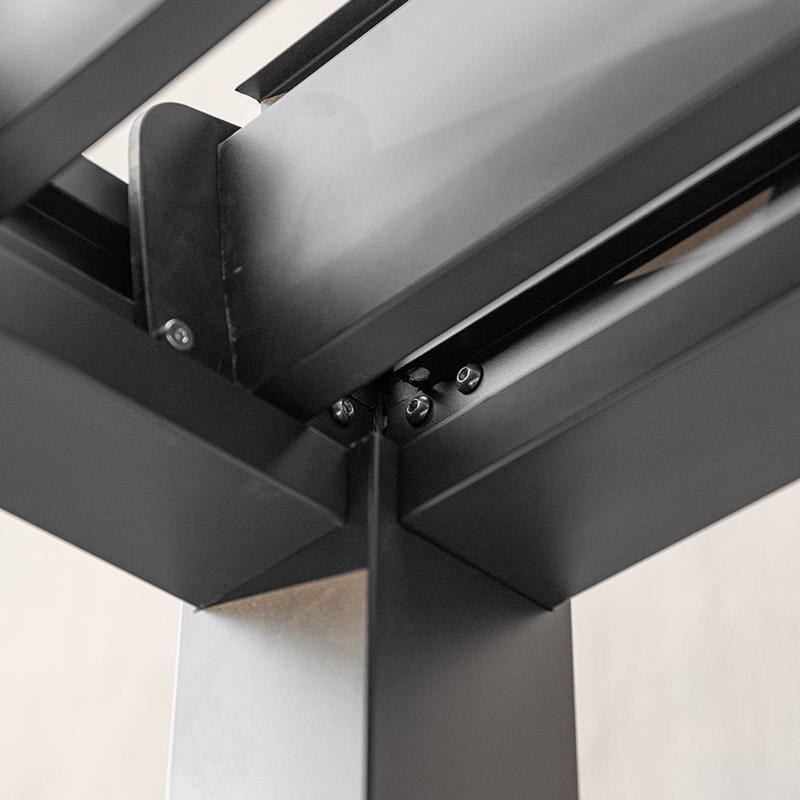 Large Blinds Sunshade Aluminum Outdoor Louvered Pergola